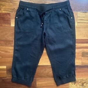 Guess Linen Capri Joggers